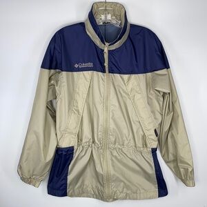 Vintage Columbia Women's Packable Hooded Windbreaker Jacket Size Small